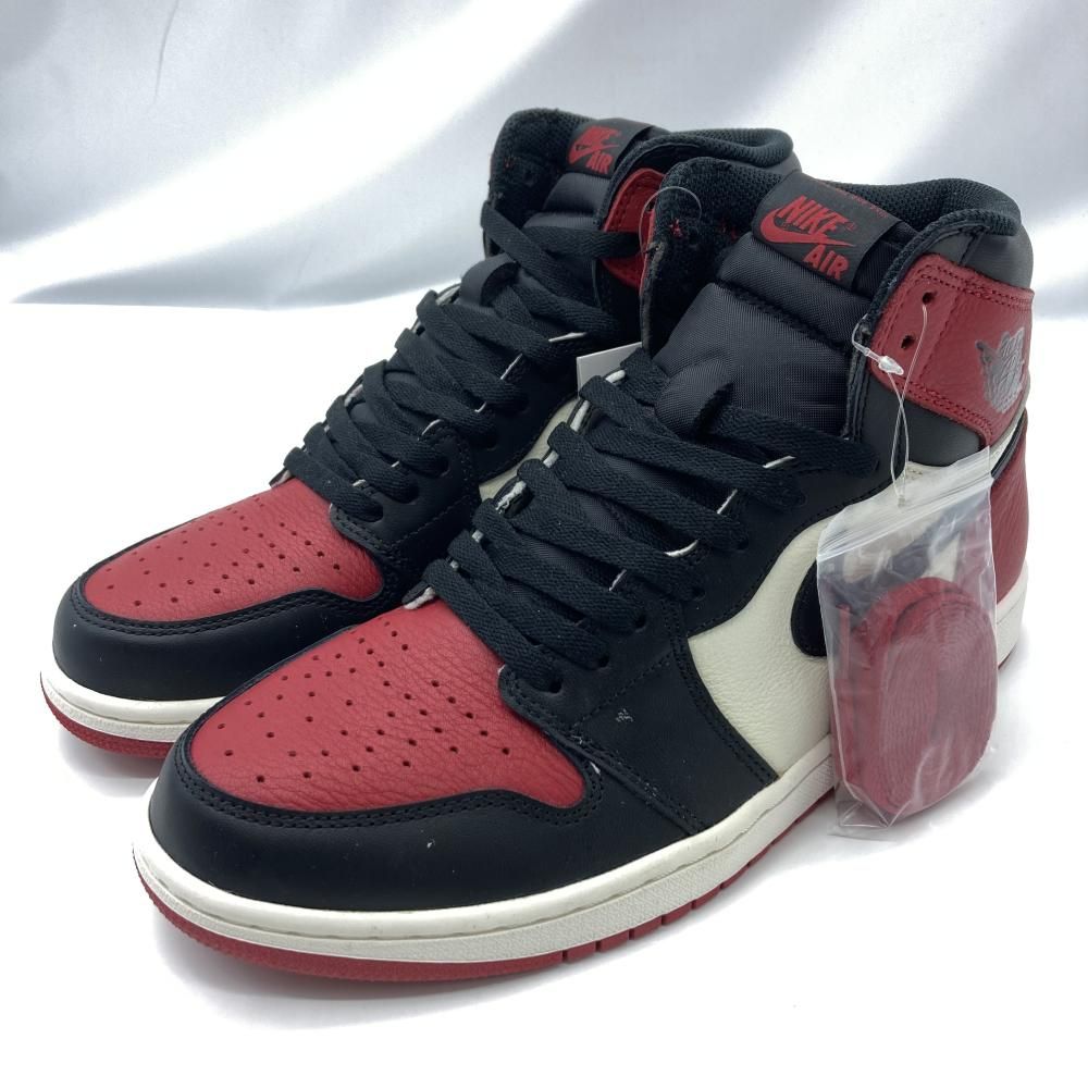 NIKE AIR JORDAN 1 RETRO HIGH OG Bred Toe サイズ28cm 555088-610 ラメ化あり ナイキ エアジョーダン 19