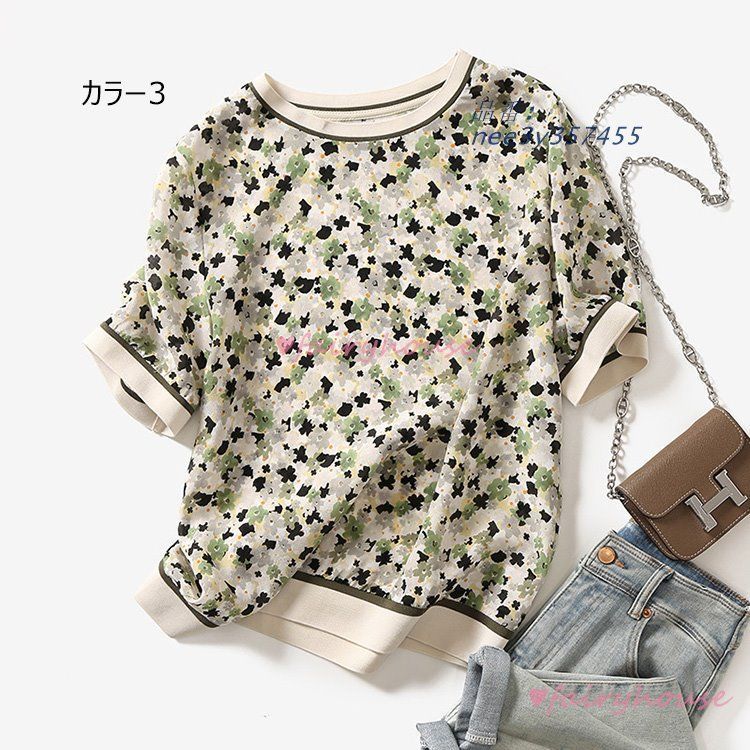 Tシャツ レディース 夏 40代 半袖トップス プリントTシャツ