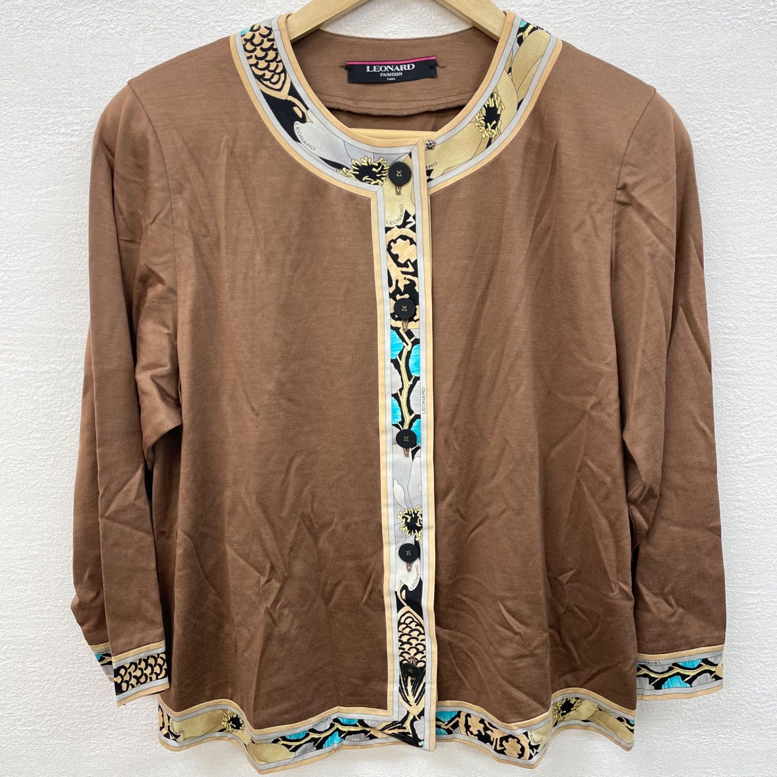 LEONARD カーディガン 美品 Leonard カーディガン 大きめ(サイズ