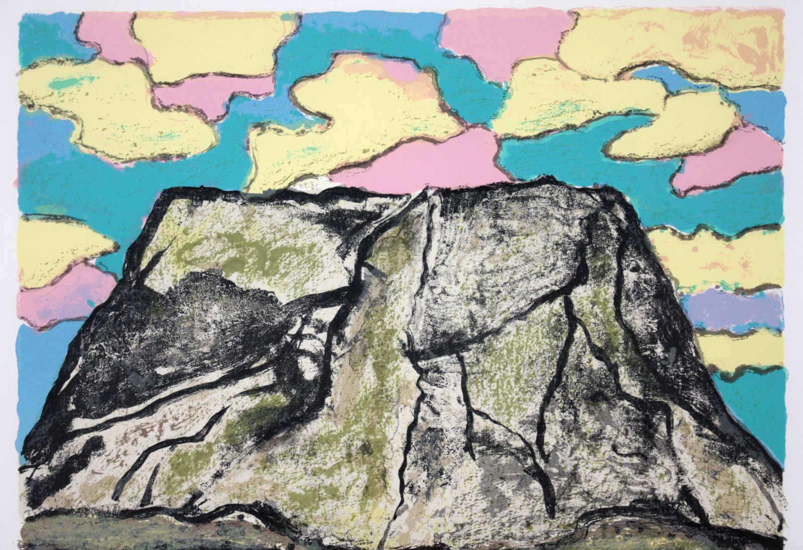 田崎広助 「春の妙高」 リトグラフ 版画 絵画 田崎広助 「春の妙高」 リトグラフ 版画 絵画 - メルカリ
