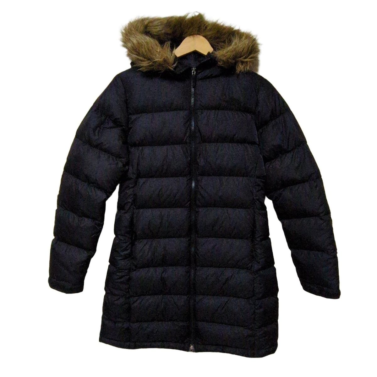 THE NORTH FACE ノースフェイス コート サイズS レディース - 黒 長袖|フェイクファー|中綿|冬