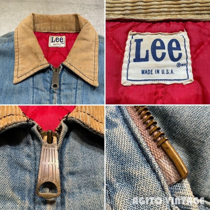 70's 80's Lee 191-LB デニムワークジャケット キルティング