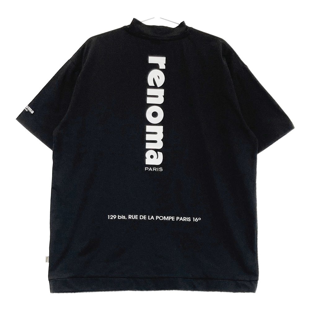 サイズ XL RENOMA GOLF レノマゴルフ 半袖モックネックTシャツ ブラック系 240101538366 ゴルフウェア メンズ ストスト
