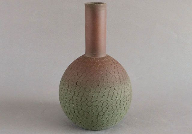今井政之 作　圓華 ひさご 花瓶　文化勲章受章作家 今井 政之 圓華 瓶 花瓶 花入 文化功労者 従三位 - メルカリ