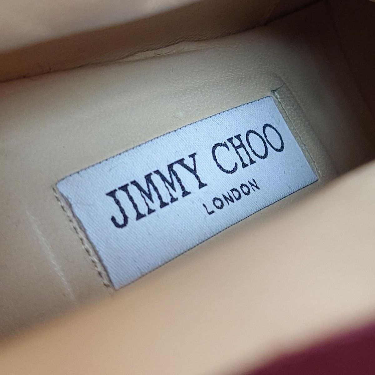 JIMMY CHOO ジミーチュウ ショートブーツ 35 レディース - ボルドー アウトソール張替済 レザー KIN-KAAI_COM