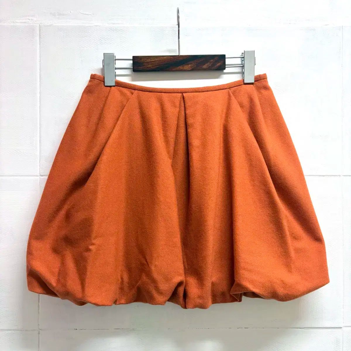 LANVIN ランバン ウールカシミア パンプキン バルーン ミニ スカート