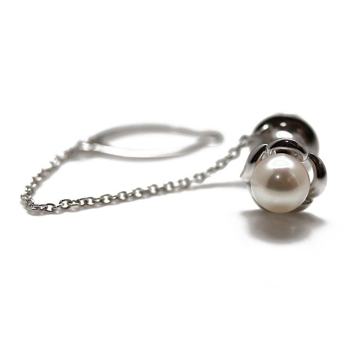 MIKIMOTO ミキモト シルバー タイタック タイピン アコヤパール約7.3mm