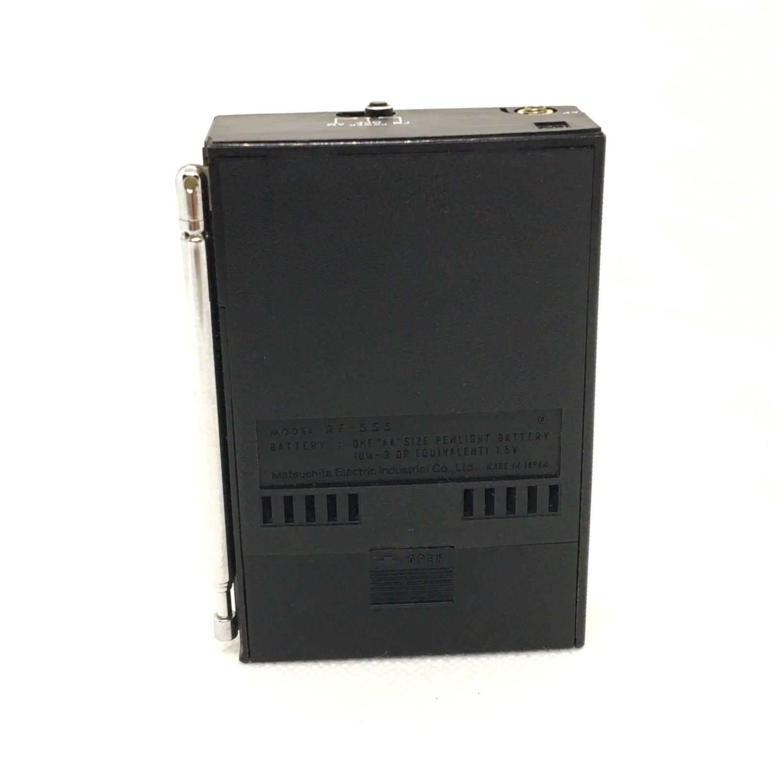 ☆☆昭和レトロ　ナショナル パナソニック　2バンドポケットラジオ　RF-555 動作品】希少 National Panasonic RF-555 AM/FM 2BAND ラジオ