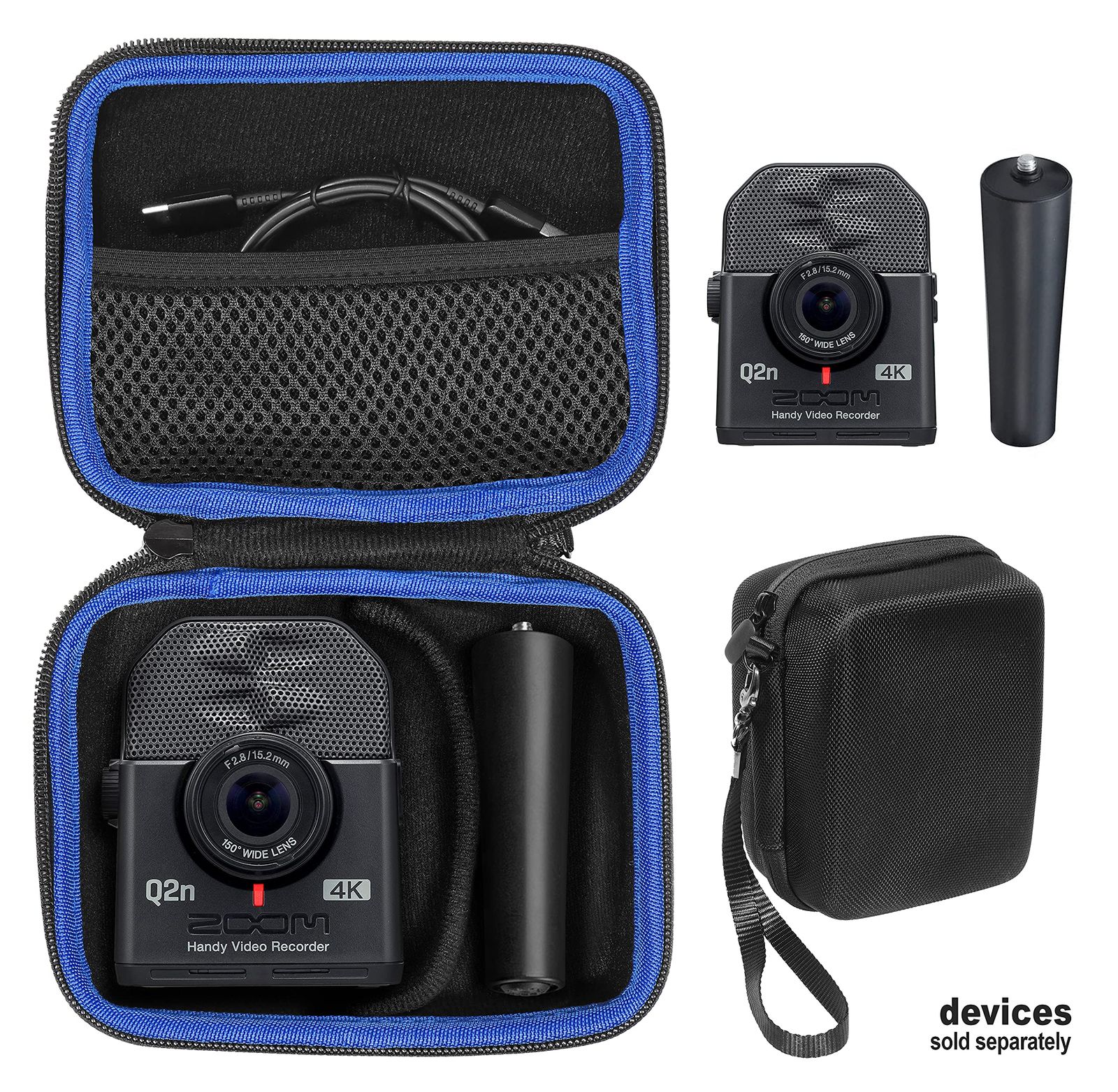 GETGEAR Zoom Q2n-4K ハンディビデオレコーダーとZoom MA-2三脚