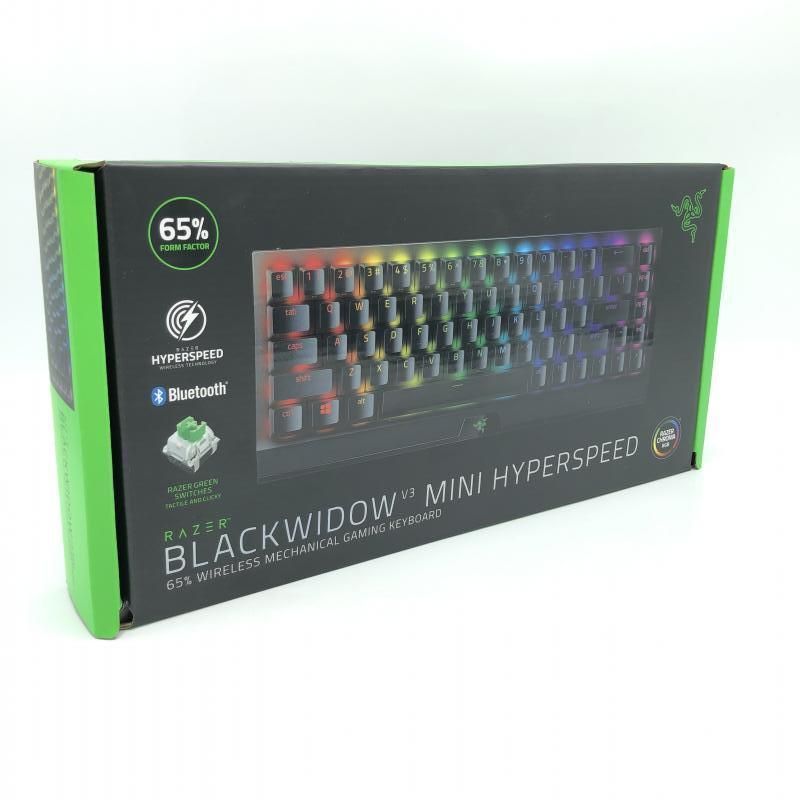【中古】2021/RAZER/ゲーミングキーボード/BlackWidow V3 Mini HyperSpeed JP Green Switch ブラック/RZ03-03891700-R3J1[6]