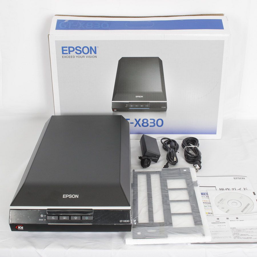 美品】エプソン GT-X830 フラットベッド A4 スキャナー 6400dpi 本体  