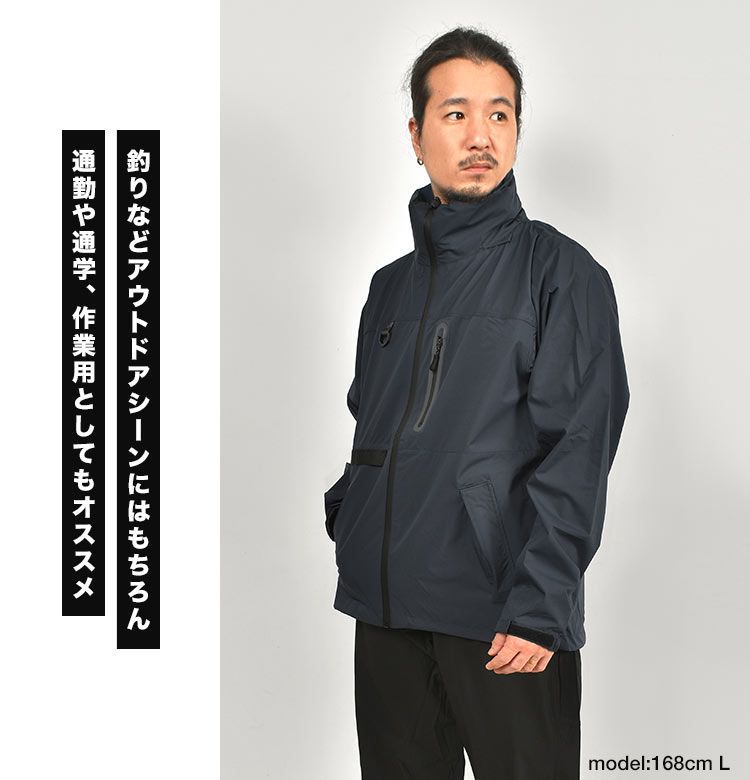 レインウェア 上下セット メンズ ストレッチ フィッシングウェア レインスーツ 防水 撥水 蒸れにくい 透湿 丈夫 雨具 カッパ 大きいサイズ レイン ジャケット パンツ ウィンドブレーカー F-001 アウトドア 作業着 S M L LL ネイビー レインウェア 上下セット メンズ ストレッチ フィッシングウェア