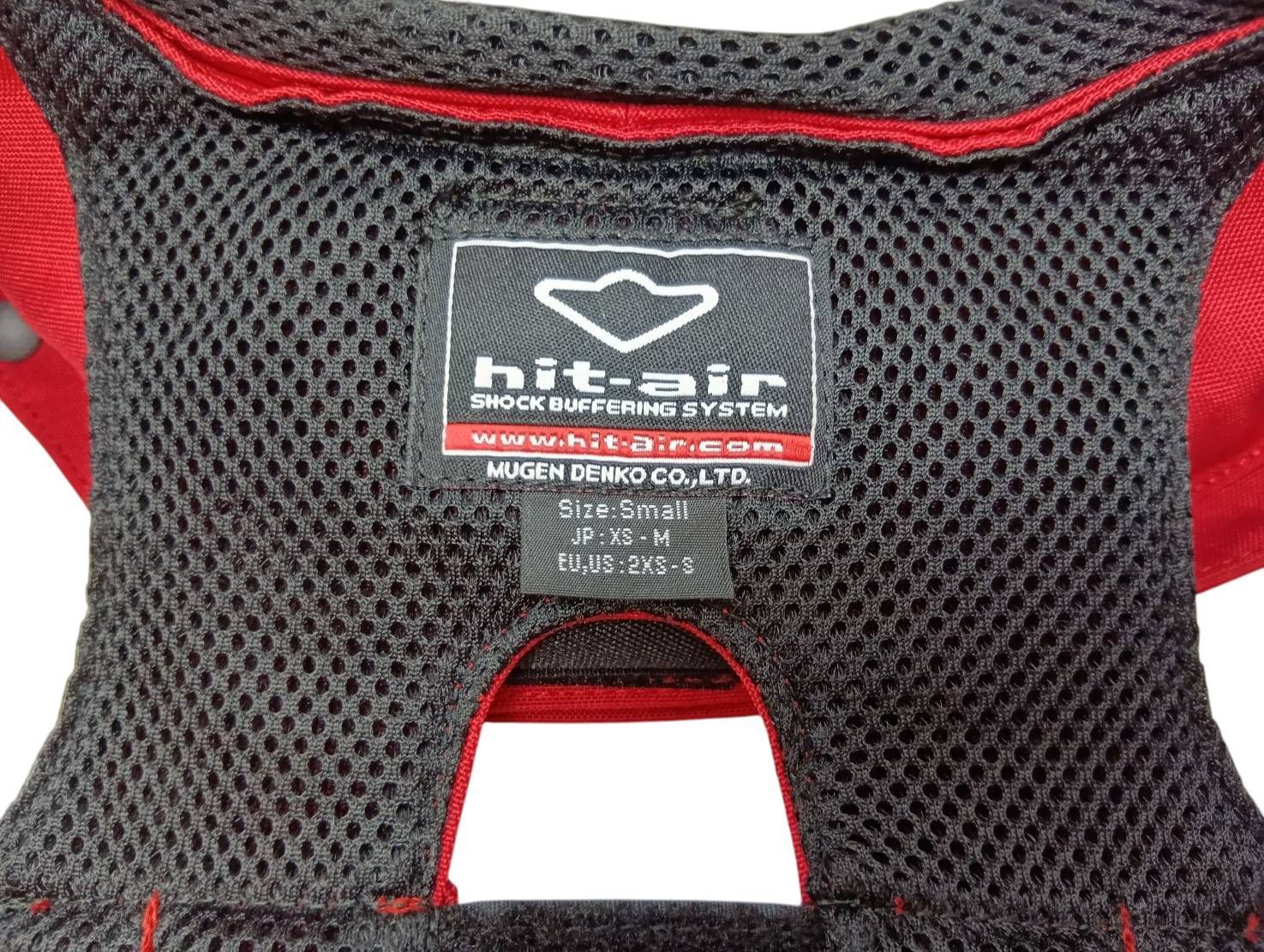  hit-air 最軽量モデル Sサイズ SV-2 乗馬用 衝撃吸収ベスト レッド プロテクター 乗馬