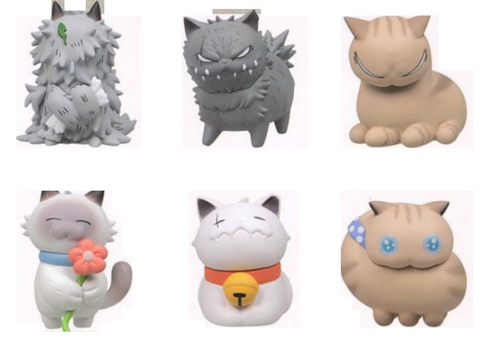 野良猫 Before and After マスコットフィギュア [全6種セット(フルコンプ)] ガチャガチャ カプセルトイ 