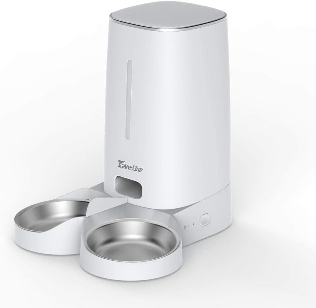 Take-One テイクワン P2W 自動給餌器 2匹用 ペット給餌器 猫 犬 ペット給餌機 スマホ 多頭飼い 自動餌やり機 自動給餌機 餌やり 留守番 ペットフィーダー フードディスペンサー