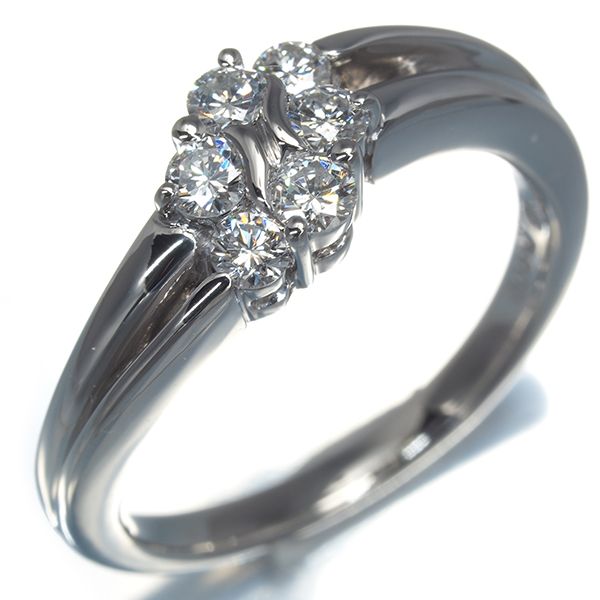 16/美品 モニッケンダム Pt900 ダイヤ計0.45ct リング 指輪 モニッケンダム リング ダイヤ ダイヤモンド 0.36ct 11号 Pt900