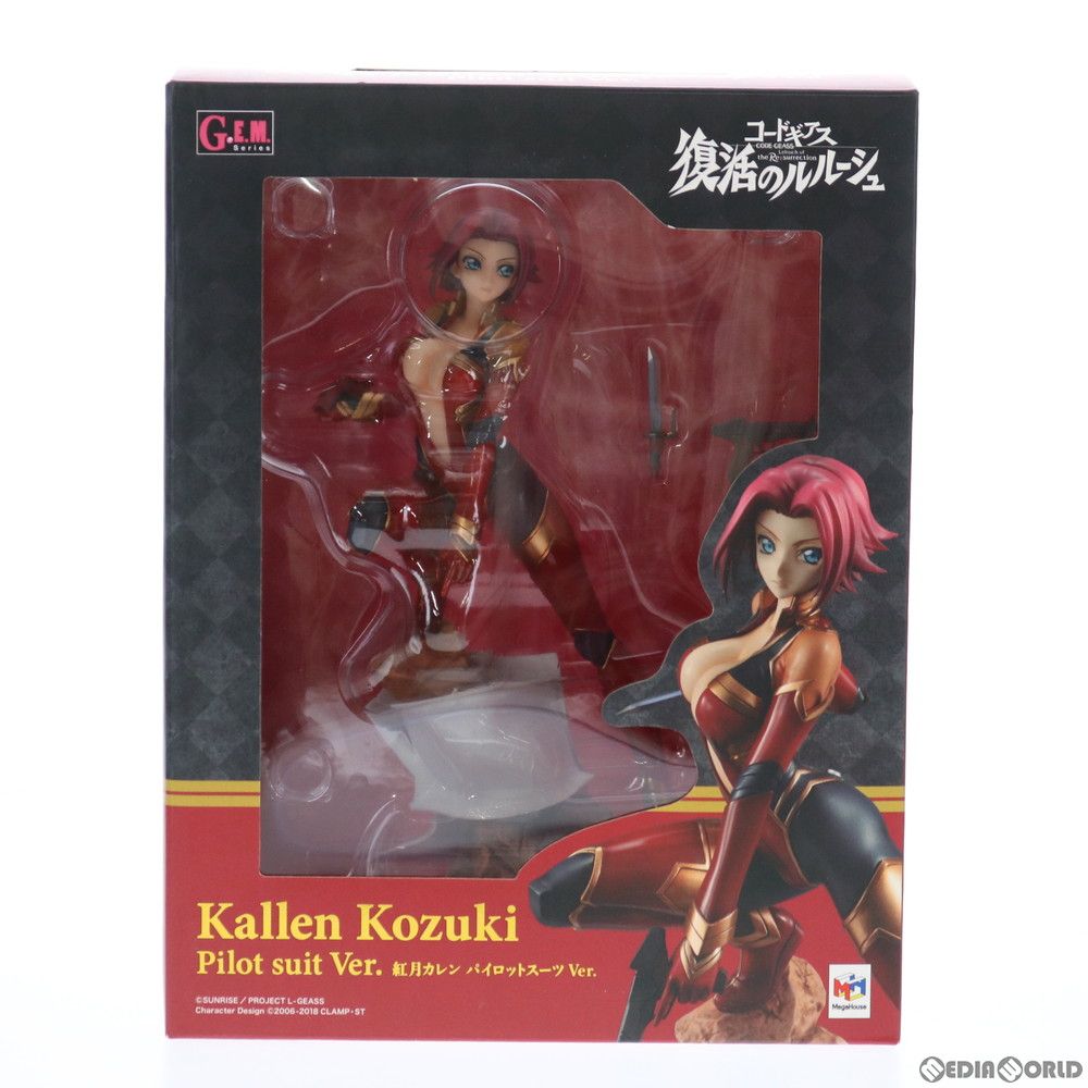 中古】[FIG]G.E.M.シリーズ 紅月カレン(こうづきかれん) パイロットスーツVer. コードギアス 復活のルルーシュ 完成品 フィギュア  一部店舗&オンラインショップ限定 メガハウス(61170098) - その他