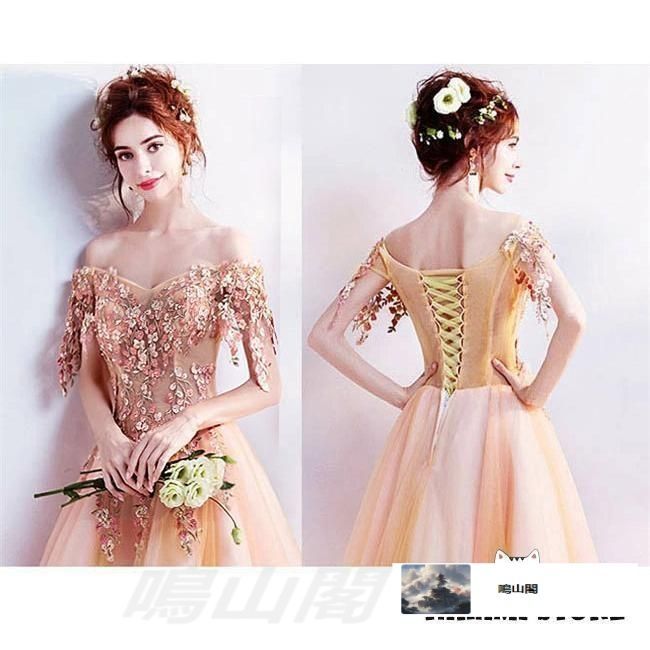 品質保証！ ドレス ウェディングドレス ロングドレス 刺繍 パーティードレス レディース ピアノ 発表会 ドレス 演奏 ステージ衣装WP数量 価格926