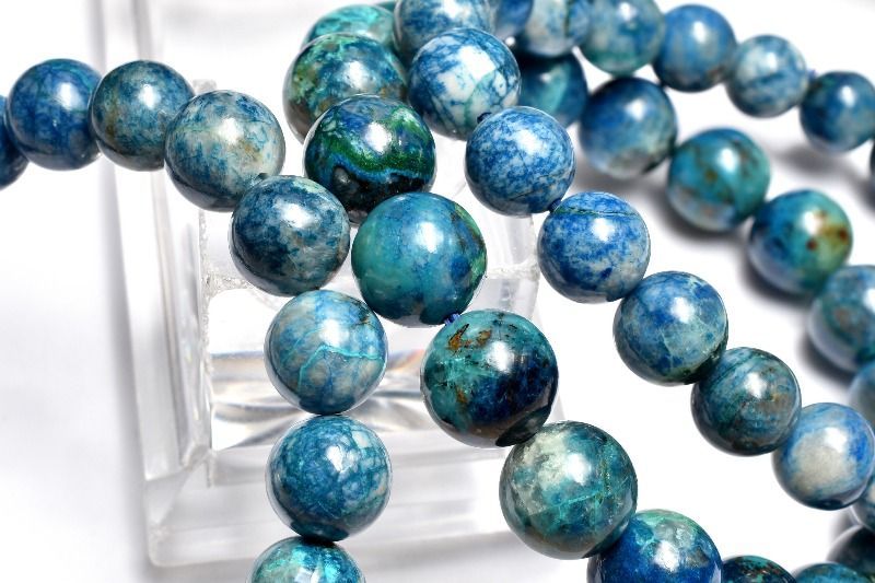 希少】シャッタカイト(クリソコラ) ブレスレット 幸運 繁栄 5