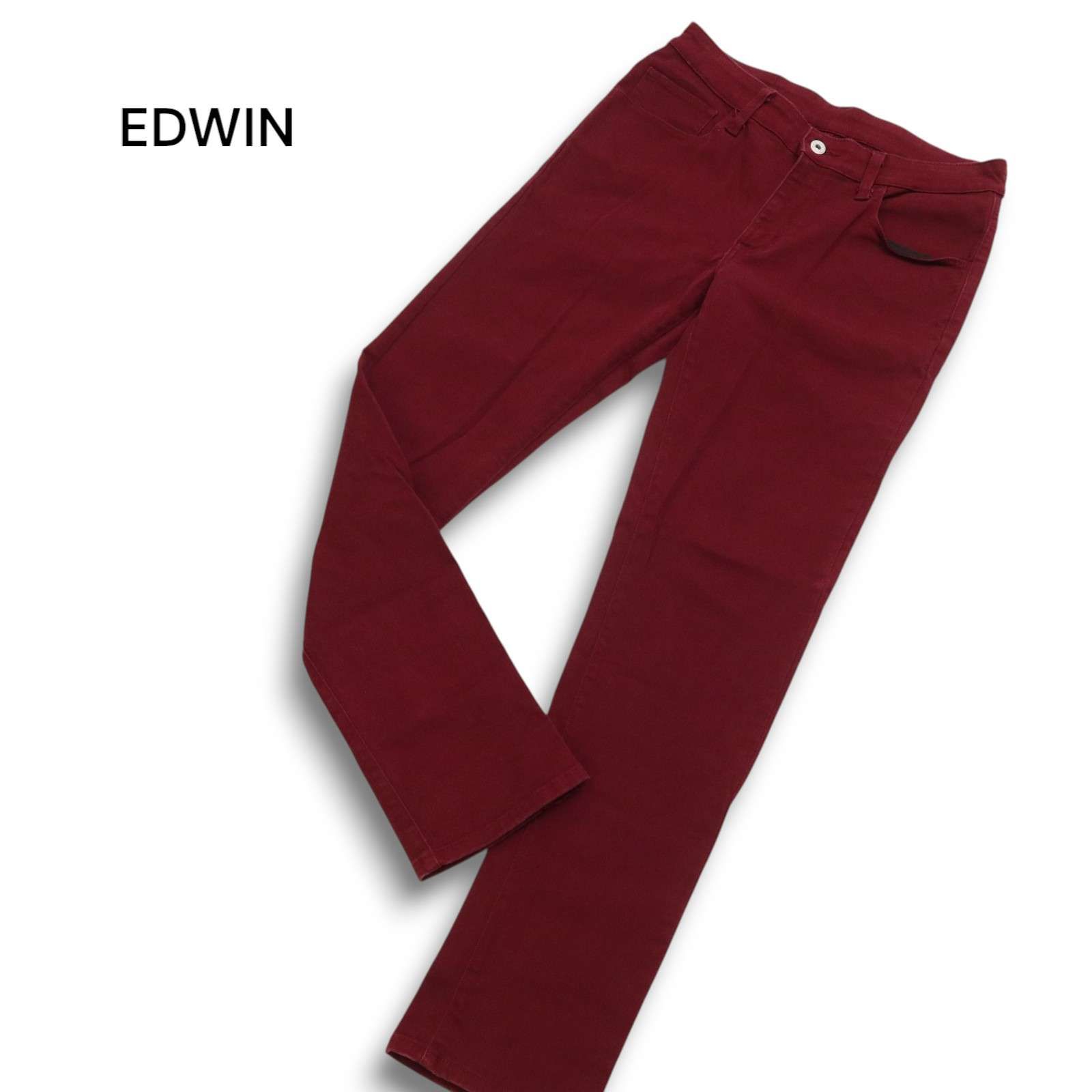 EDWIN エドウィン KQ022 GOLD RUSH 通年 ストレッチ スリム ワーク パンツ Sz.30 メンズ