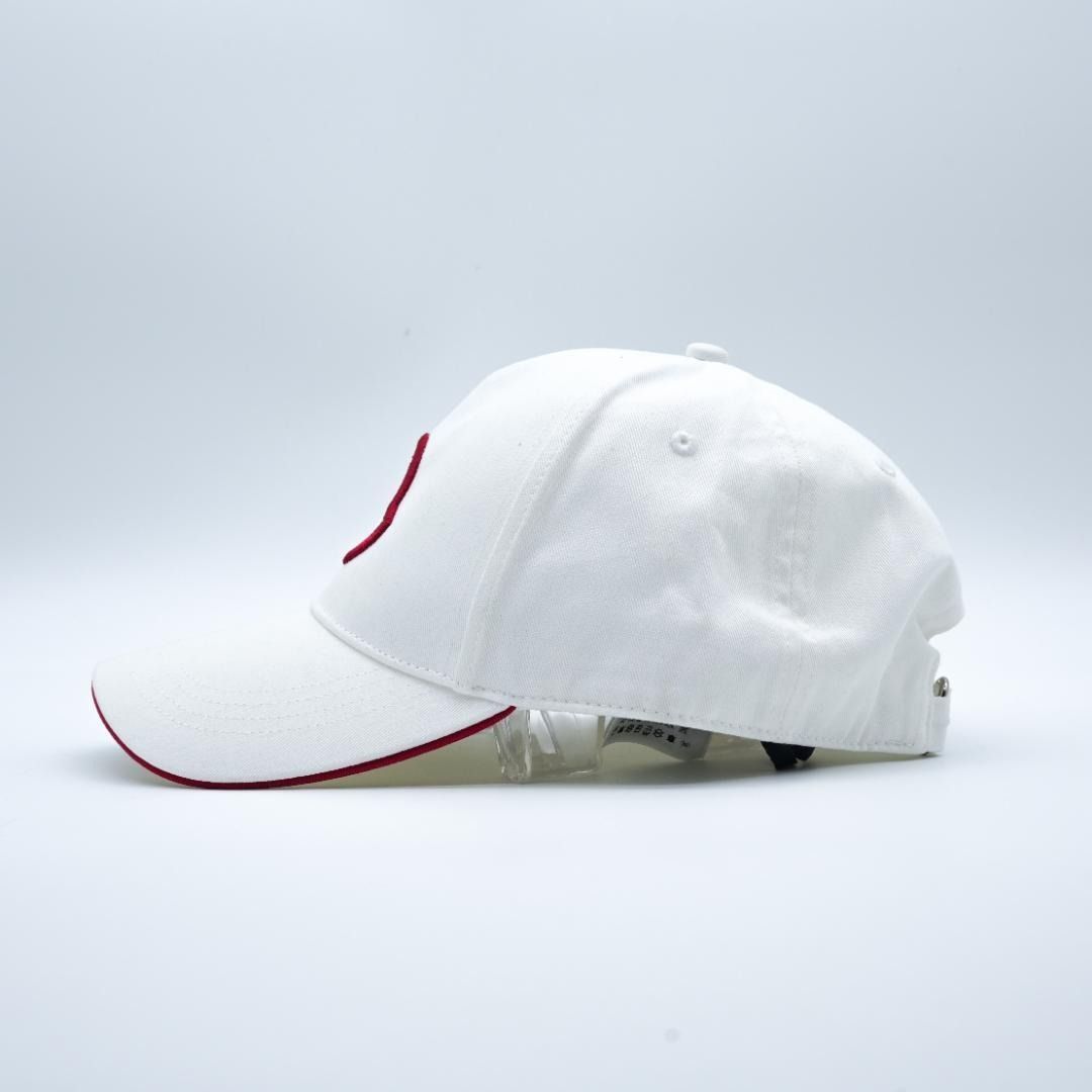 美品✨ MONCLER ベースボールキャップ ボア ホワイト ロゴマーク 新品未使用】MONCLER モンクレール ベースボールキャップ