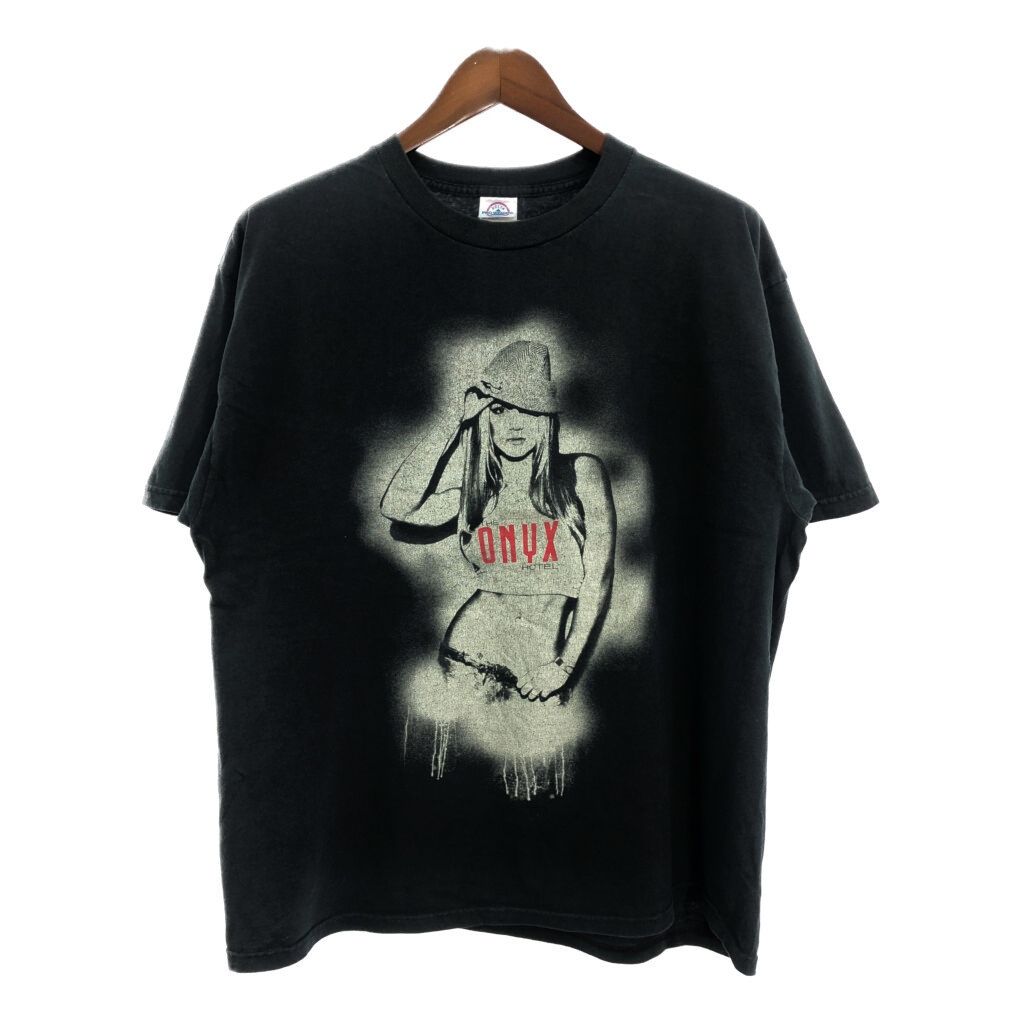 00年代 Britney Spears ブリトニー スピアーズ 半袖Ｔシャツ ブラック メンズ XL 古着 U0068