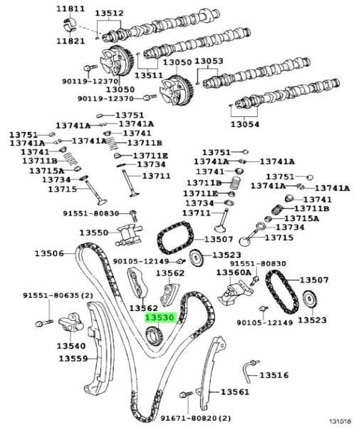 トヨタ ハイラックスサーフ タコマ アイドル スプロケット SPROCKET Idle 13530-31011 TOYOTA 未使用 LEXUS Genuine JDM メーカー純正品