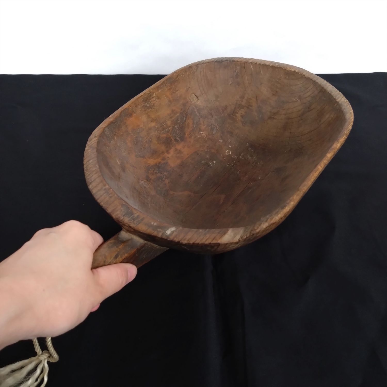 李朝 木彫柄杓 木工農具 すくい 35.8cm 0082 - メルカリ