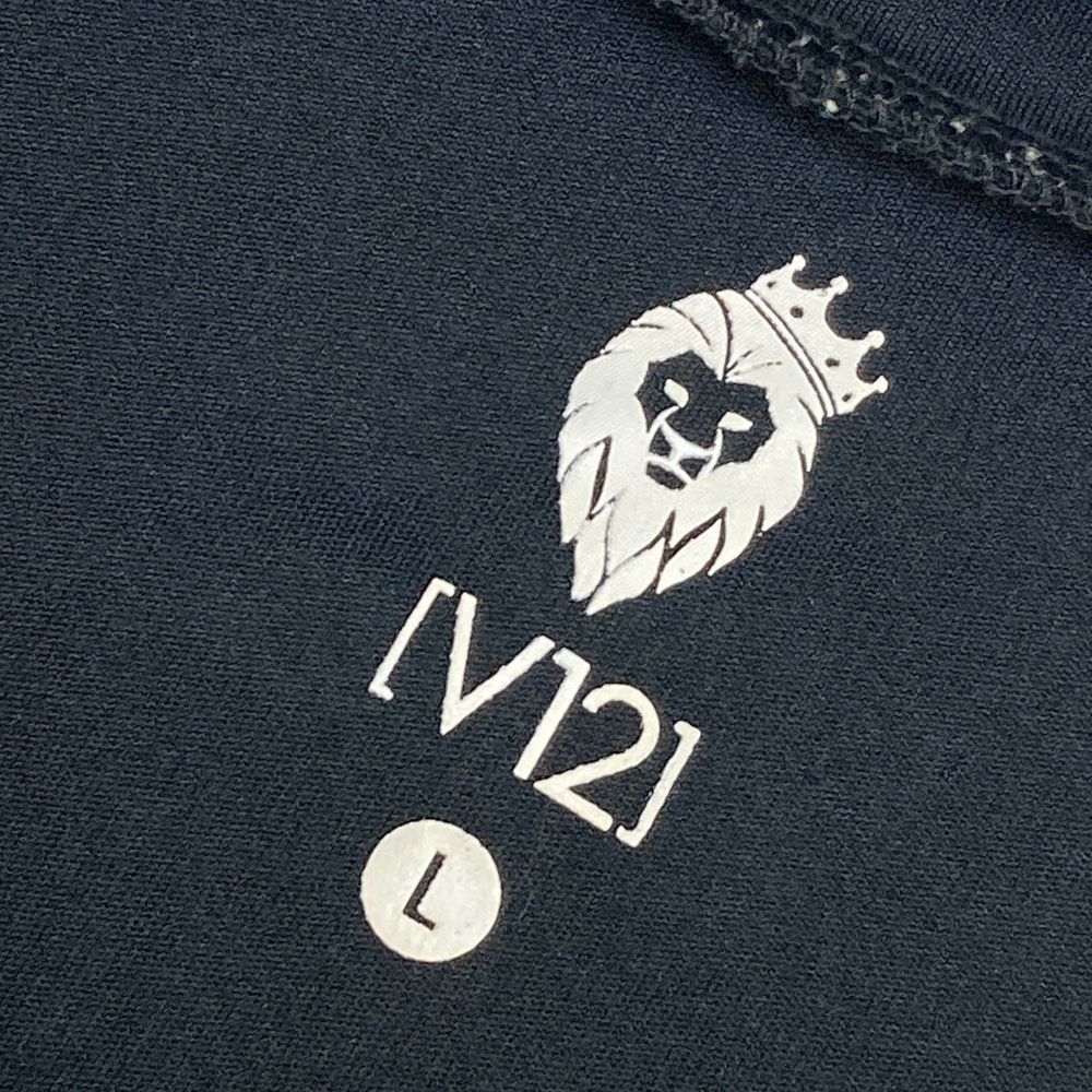 サイズ：L V12 ヴィトゥエルヴ モックネック半袖Tシャツ
