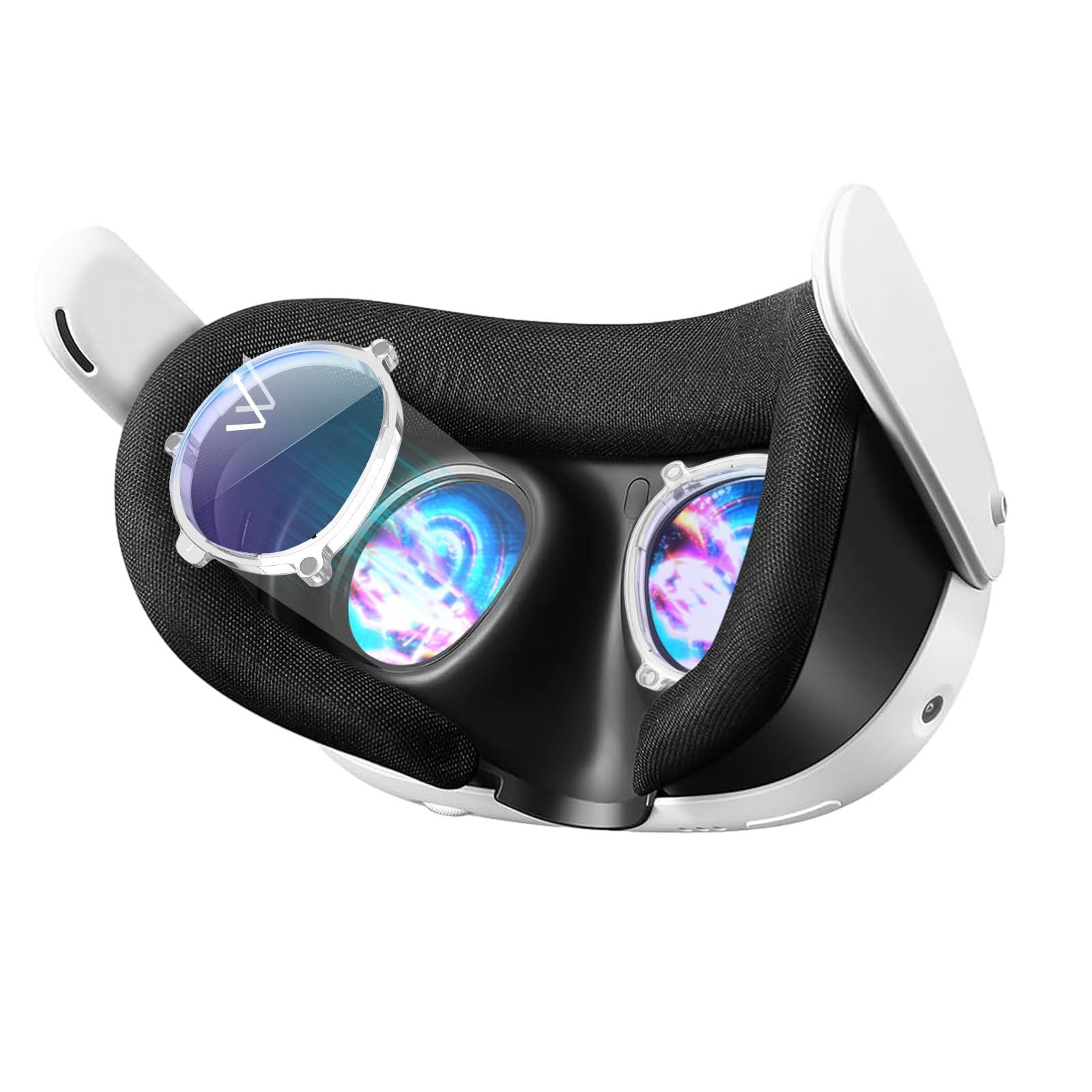 【在庫処分】Quest3用 近視レンズ、クエスト3用の単体 度付きレンズ、VR レンズ 3用 度付き、軽量磁気ミオピアフレームメガネアンチスクラッチリング、アンチブルーレイレンズ、近視視力保
