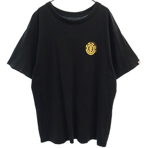 ◇ Port Company プリント 半袖 Tシャツ カットソー ブラック メンズ E