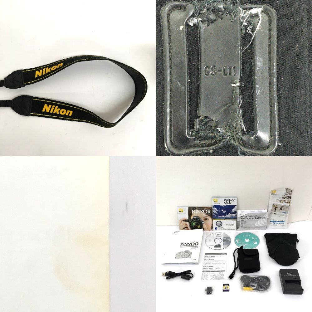 Nikon ニコン D3200 デジタル一眼レフカメラ 18-55mm 55-200mm VR DX