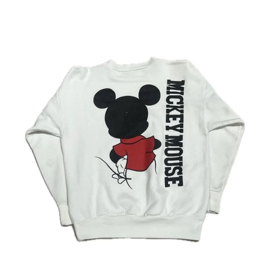 古着 90s ディズニー　ミッキー両面プリント　スウェット　希少レア 90年代 USA製 MICKEY&CO DISNEY ディズニー ミッキーマウス 両面