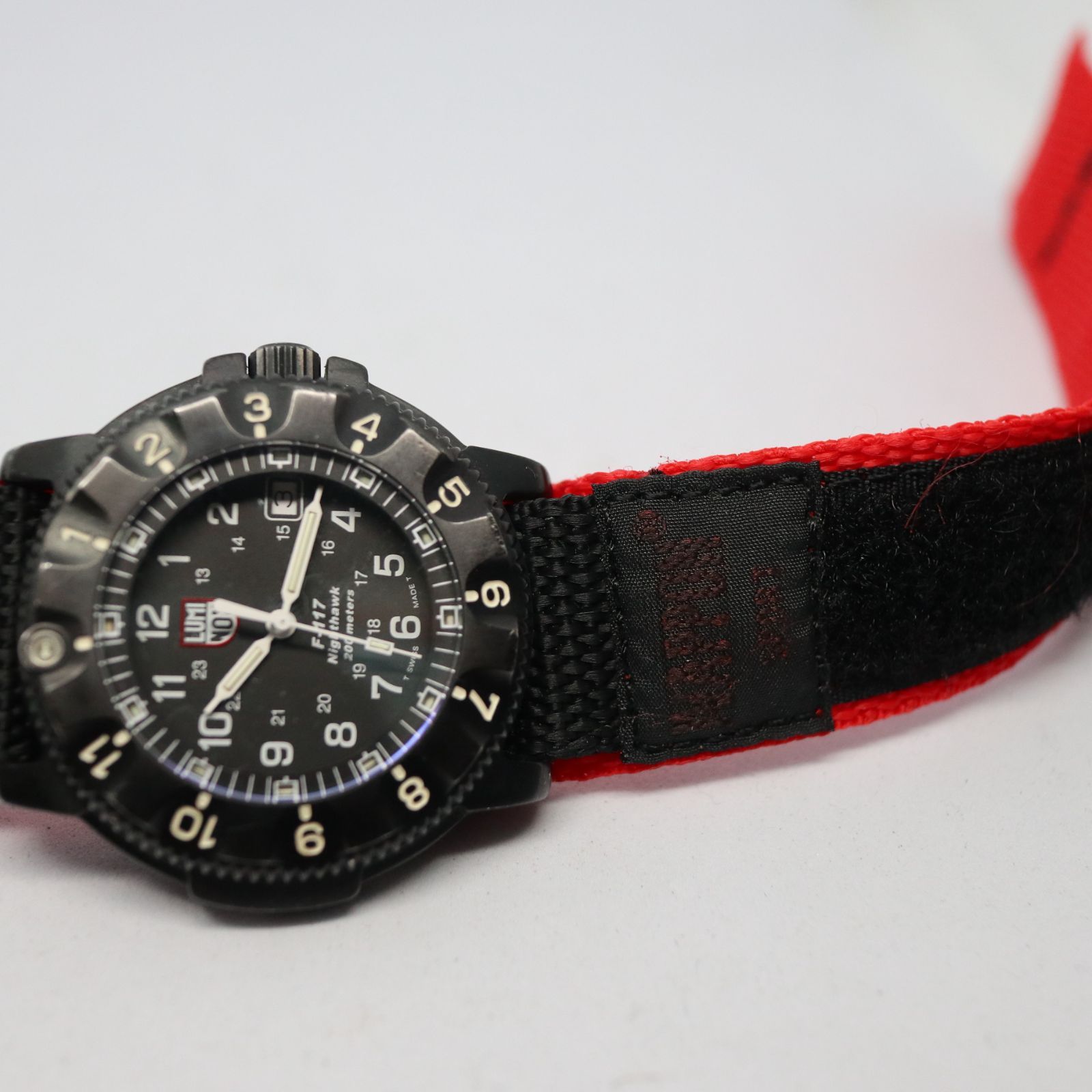 【稼働品】LUMINOX ルミノックス ヴィンテージ 3400 NIGHTHAWK ナイトホーク F-117 USAF STEALTH ブラック ステンレス 希少品