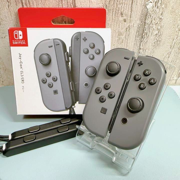 準美品 人気カラー廃盤グレーSwitch 左右セット ジョイコンJoy-Con