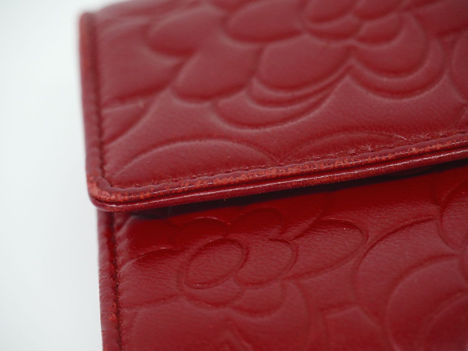 本物 シャネル CHANEL ココマーク カメリア 長財布 ロングウォレット  