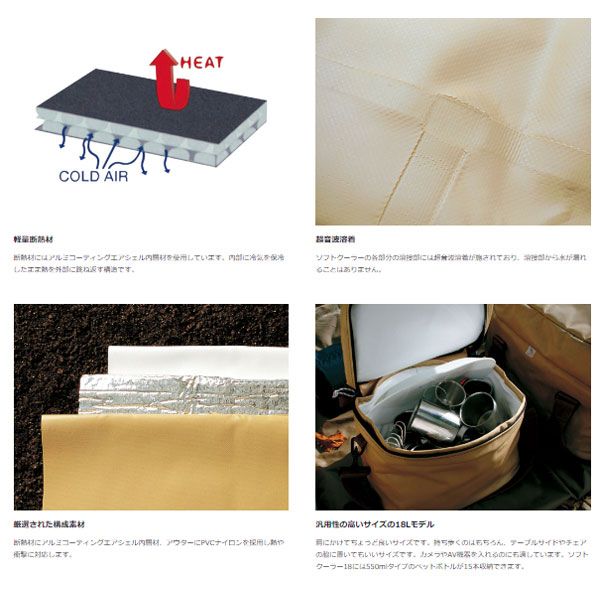 スノーピーク ソフトクーラー18