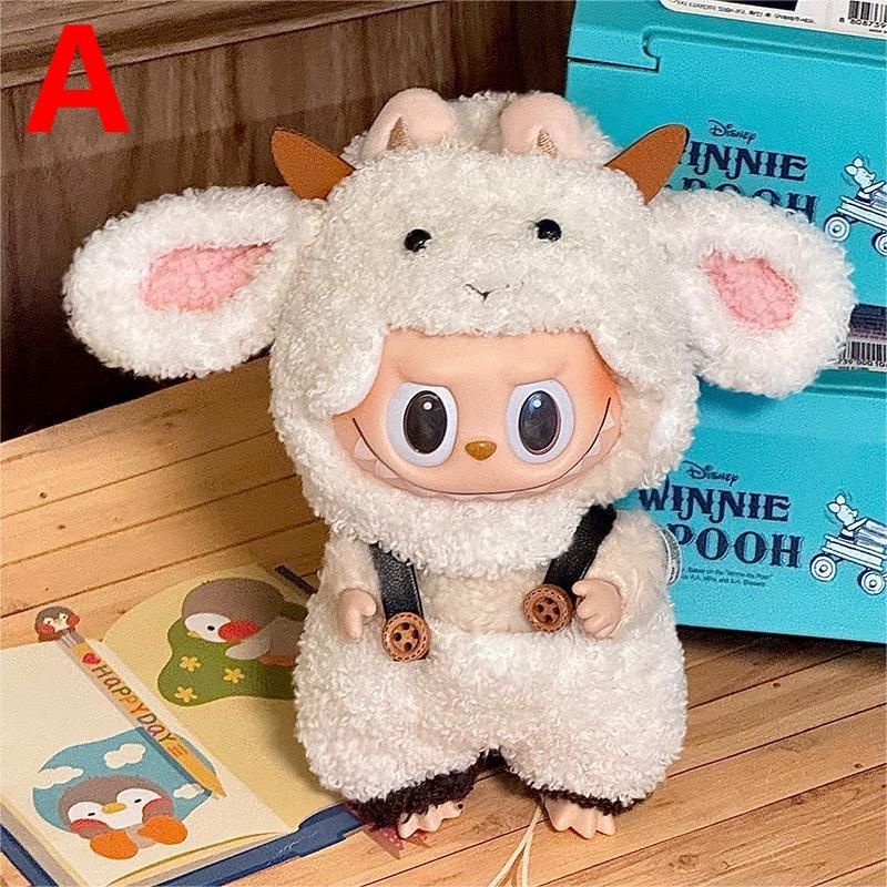LABUBUぬいぐるみセット一代目 LABUBU ぬいぐるみ衣装 17cm用 4点セット（1/2/3代目対応