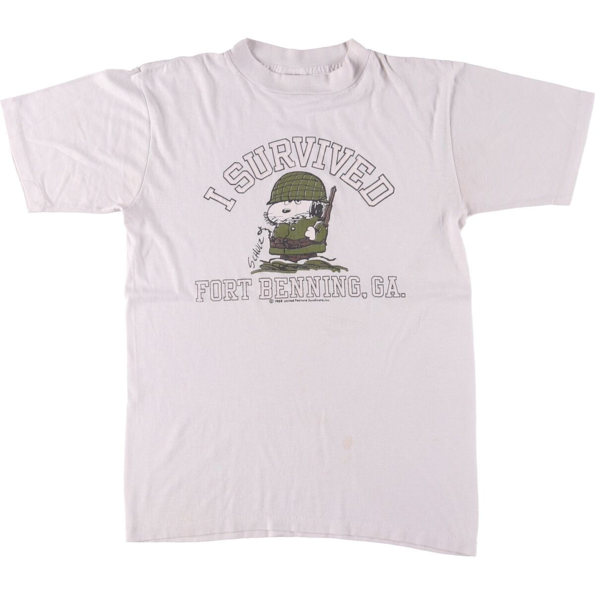 古着 70~80年代 ARTEX SNOOPY スヌーピー キャラクタープリントTシャツ 