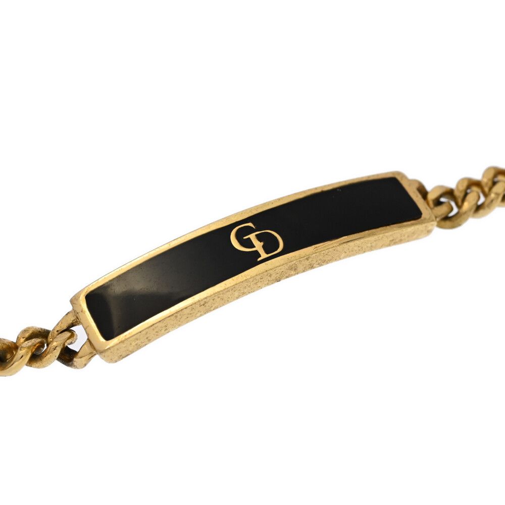 Dior ロゴブレスレット 金メッキ パール Christian Dior クリスチャンディオール ロゴブレスレット/合金