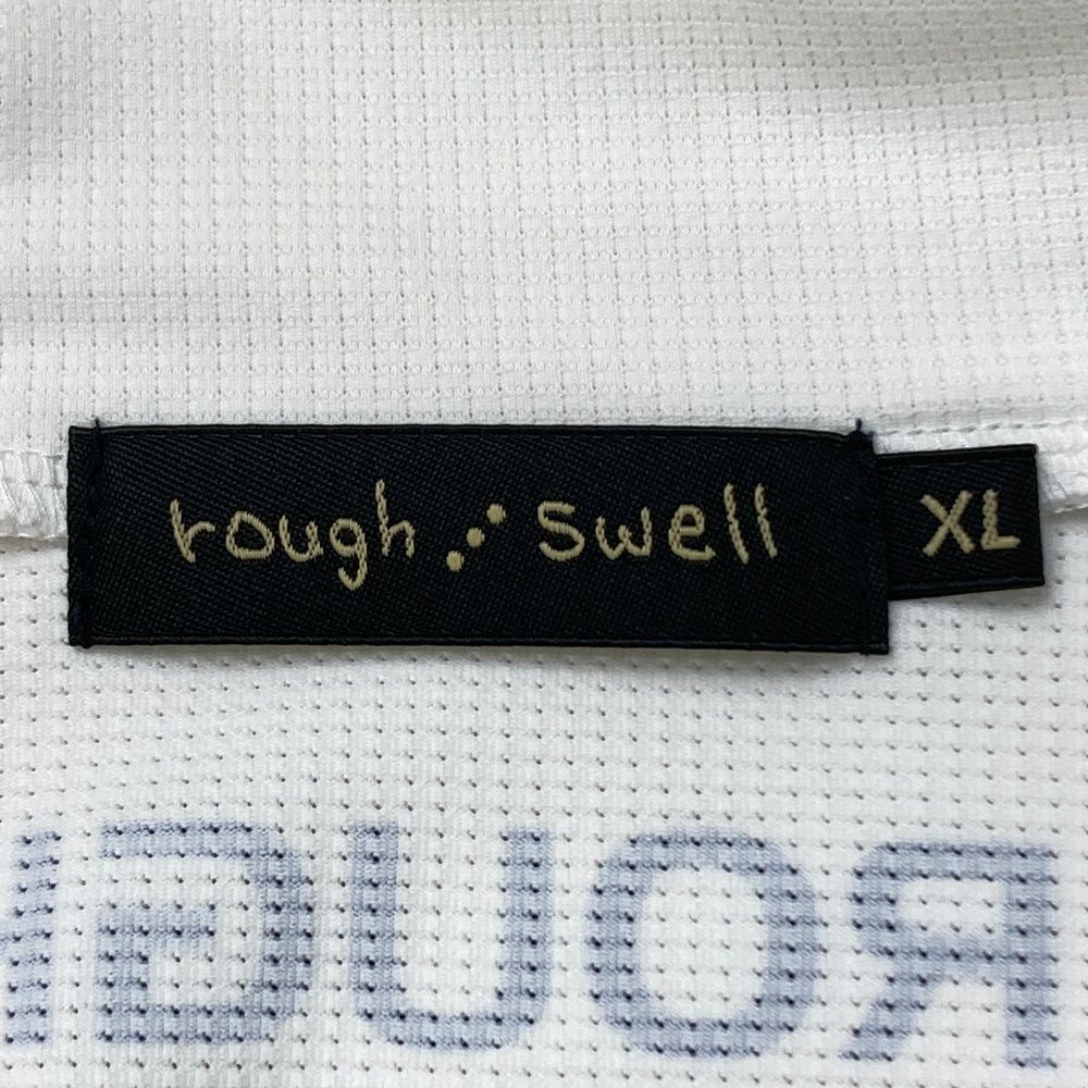 サイズ：XL ROUGH&amp;SWELL ラフアンドスウェル  ハイネック 長袖Tシャツ  ホワイト系 [240101490350] ゴルフウェア メンズ ストスト サイズ：XL ROUGH&SWELL ラフアンドスウェル ハイネック 長袖T