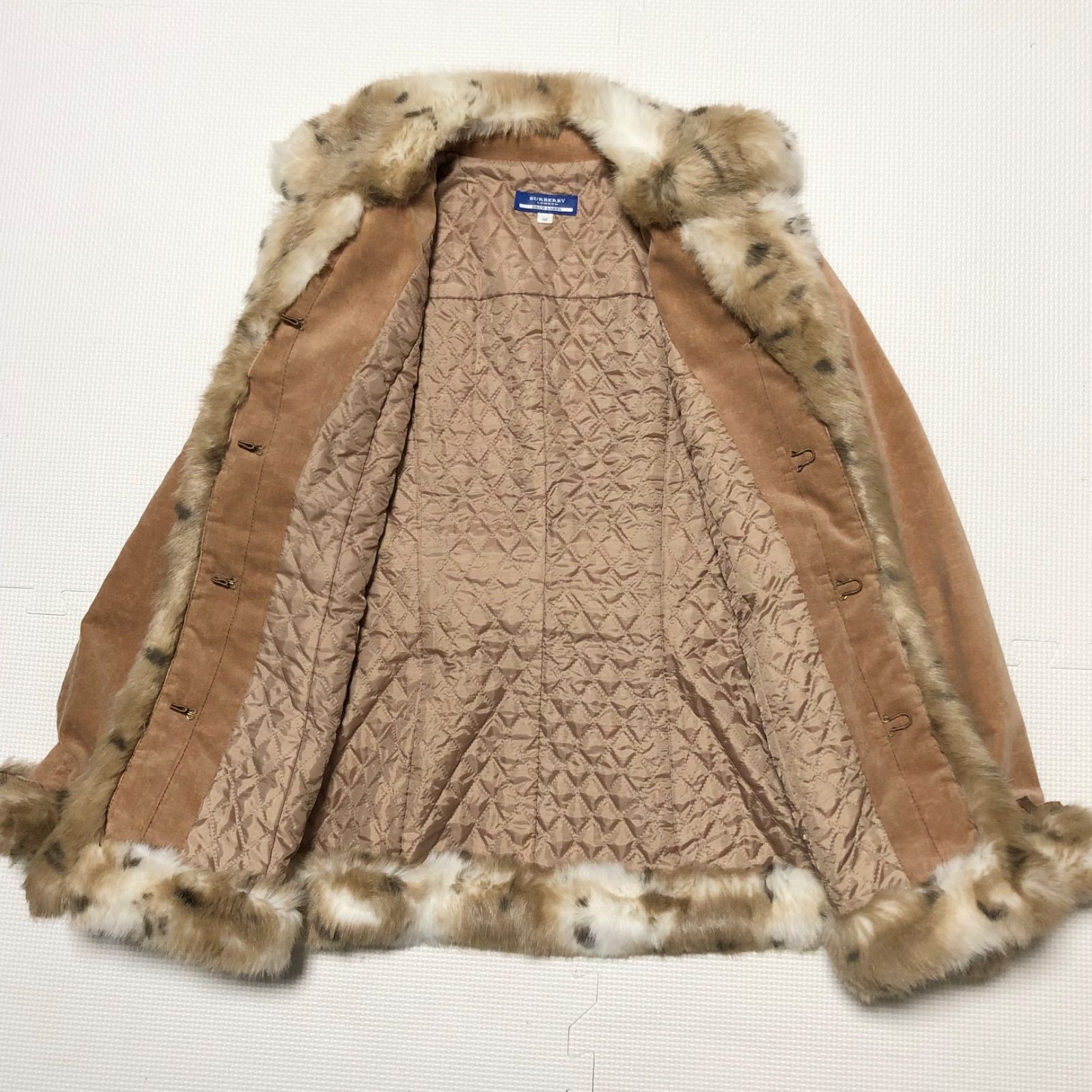 美品✨【バーバリーブルーレーベル】フードファーウールコート キャメルノバチェック 楽天市場】古着 BURBERRY BLUE LABEL バーバリーブルーレーベル