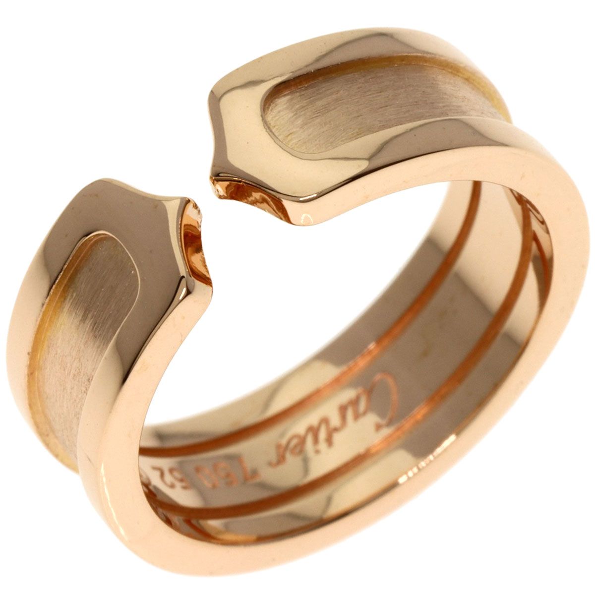 CARTIER カルティエ C2リング #52 リング・指輪 K18PG レディース 