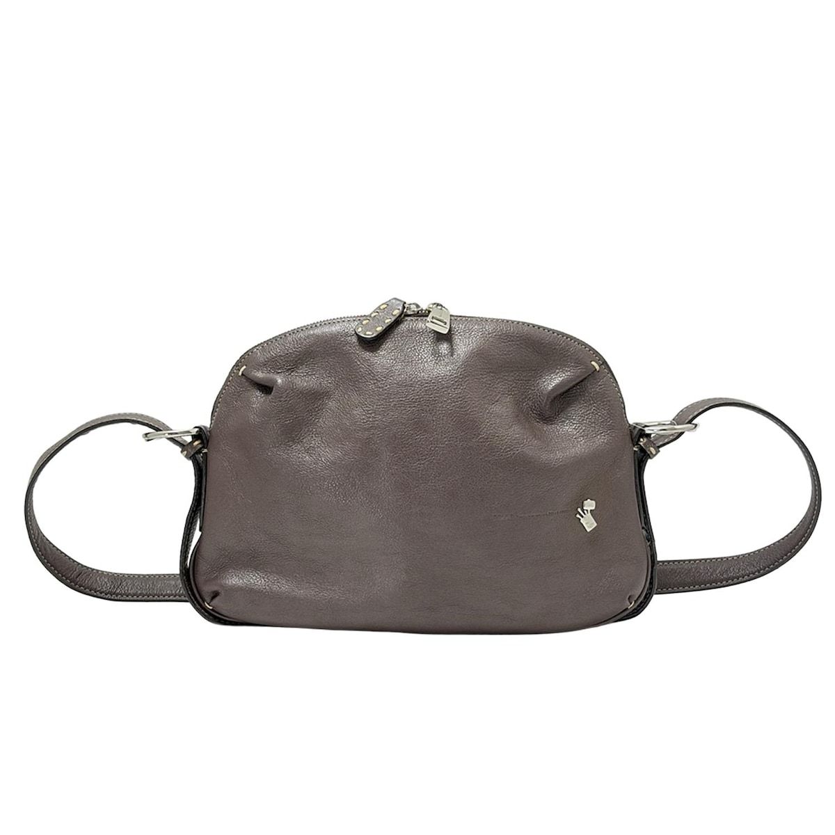 PELLE BORSA(ペレボルサ) ショルダーバッグ美品 - グレー