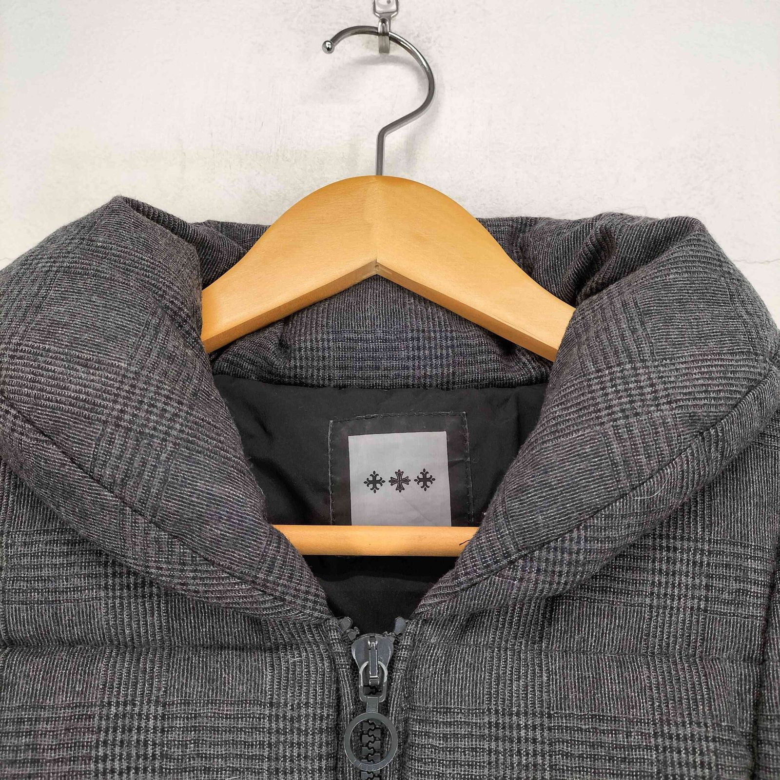 【美品】タトラス　TATRAS　ダウンジャケット　ショールカラー　Ｌ　ニット タトラス TATRAS ショールカラー カシミヤブレンドダウン