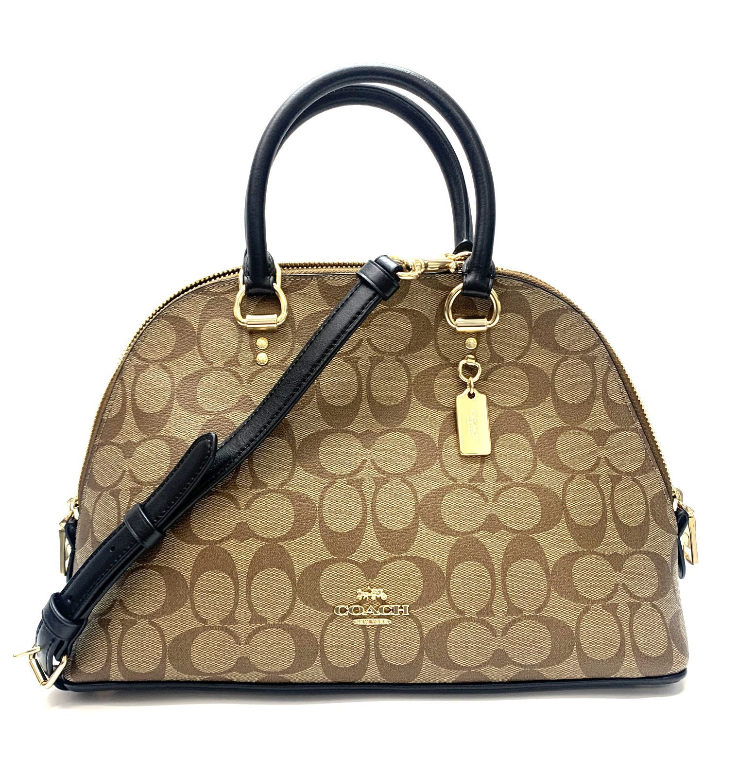 値下げ❗☆美品☆ COACH コーチ 2way ドーム型 ブラウン ショルダー 