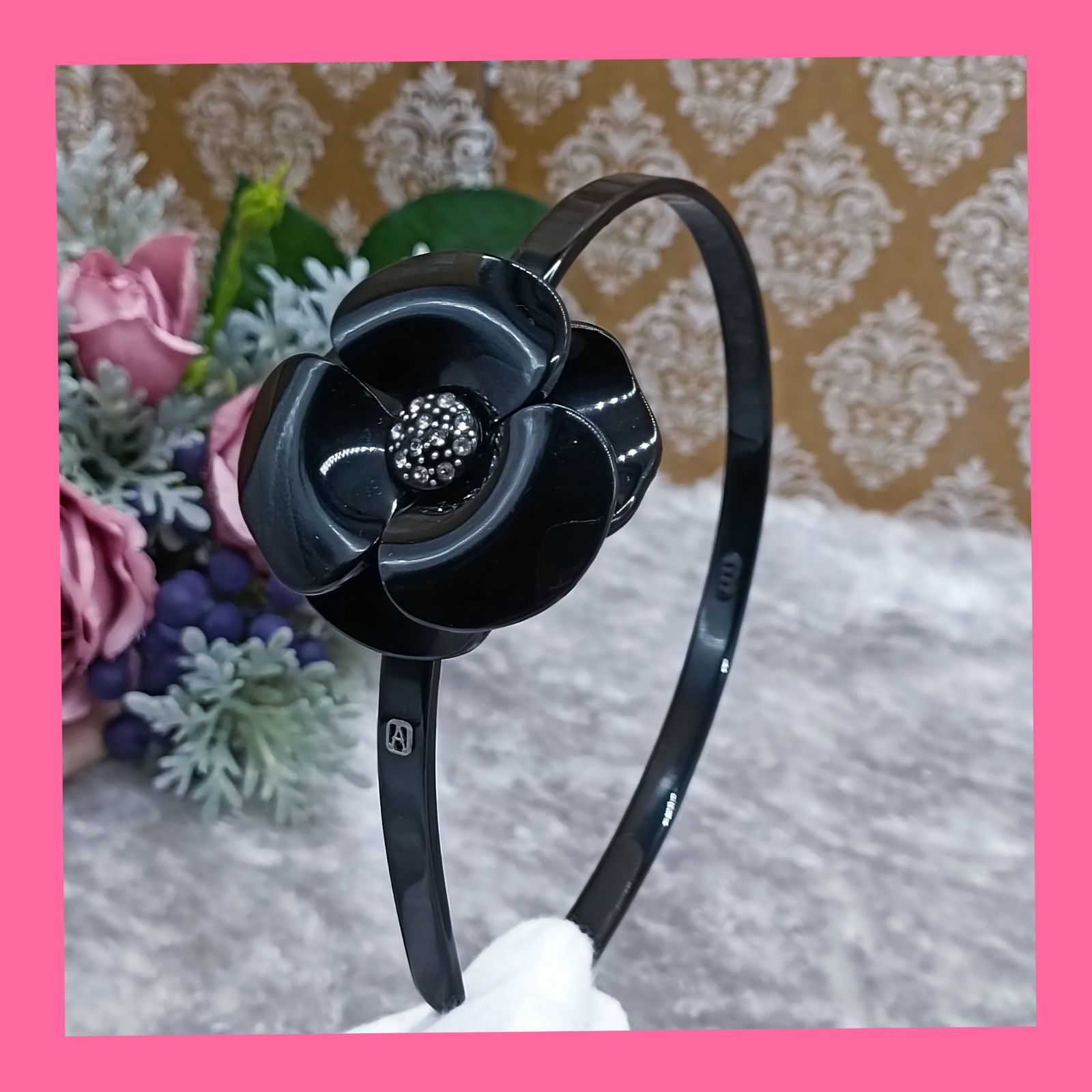 アレクサンドルドゥパリ/カチューシャ/カメリア×スワロフスキー ALEXANDRE DE PARIS - 新品 アレクサンドルドゥパリ カメリア