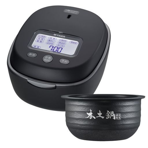 WEB タイガー魔法瓶 TIGER 炊飯器5.5合土鍋圧力IH土鍋ご泡火炊き日本製連続ノンストップ加熱多段階圧力24時間保温お手入れ簡単内なべ3年保証ブラックJPL-H10NK