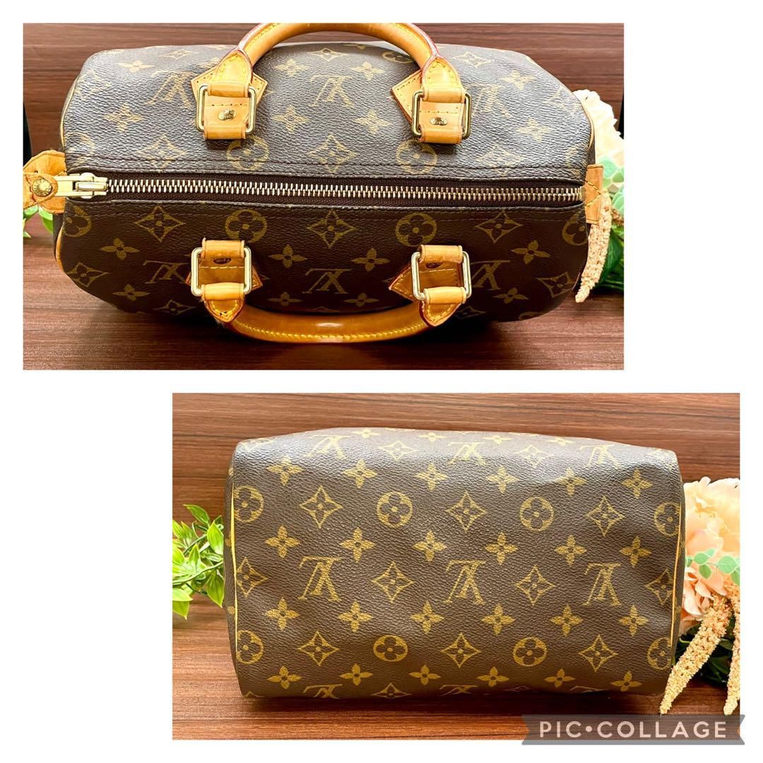 ルイヴィトン モノグラムスピーディ25 鍵付き LOUIS VUITTON 極