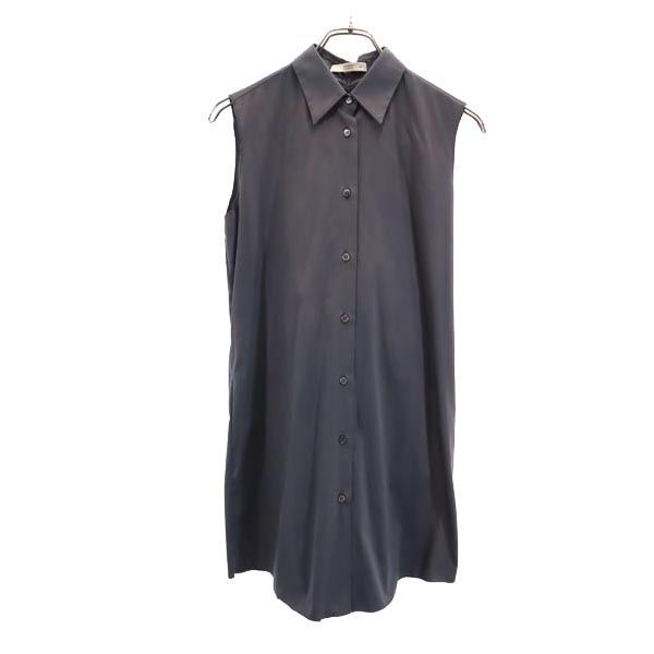 PRADA ノースリーブポロシャツ 38 グレー